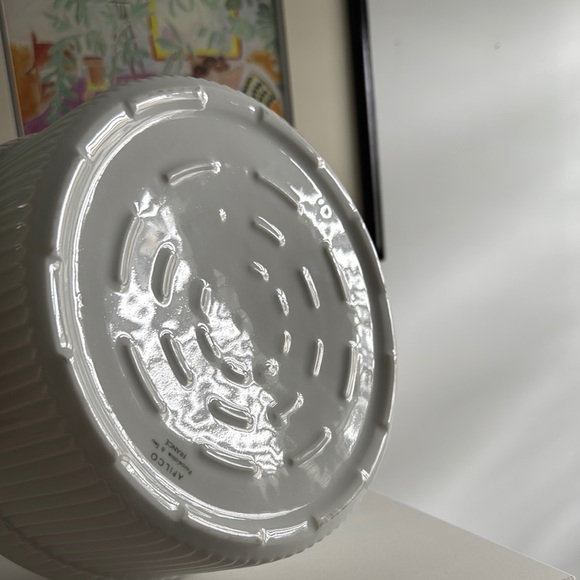 Vintage Apilco Porcelain France White Ribbed Soufflé Baking Dish Size L - Picture 3 of 6